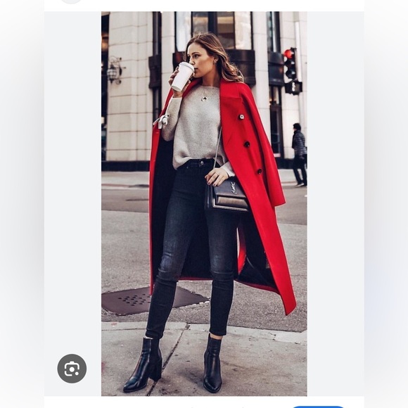 Like new CK red coat - Picture 1 of 6
